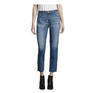 AG Isabelle High-Rise Cropped Straight-leg Jeans SZ 26
